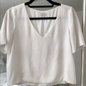 White crop blouse